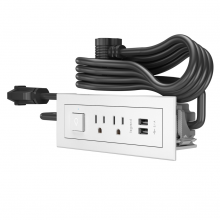 Legrand Radiant CA RDSZWH10 - Furniture Power Center Basic Switching Unit with 10' Cord - White