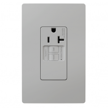 Legrand Radiant CA 2097TRSGLGRY - radiant? Tamper-Resistant 20A Simplex Self-Test GFCI Receptacles with SafeLock? Protection, Gray (10 pack)