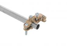 Westgate MFG C2 MVP99-360-1C - SINGLE ATTACHMENT GROUND CLAMP 360D SWIVLE FOR ARMOR WIRE #8, 6, 4, PIPE SIZE: 1/2" ~ 1"