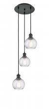 Innovations Lighting 113B-3P-BK-G1214-6 - Athens Multi-Pendant