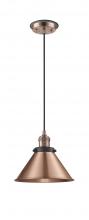 Innovations Lighting 201CBP-ACBK-M10-AC - Briarcliff 1 Light Mini Pendant