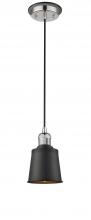 Innovations Lighting 201CBP-PNBK-M9-BK - Addison 1 Light Mini Pendant