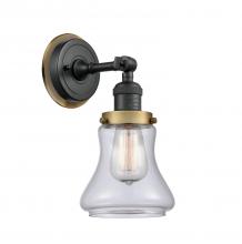 Innovations Lighting 203BK-BPBB-HRBB-G192 - Bellmont 1 Light Mixed Metals Sconce