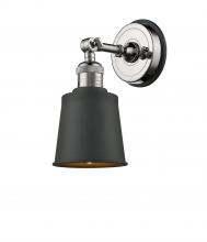 Innovations Lighting 203BP-PN-M9-BK - Addison 1 Light Sconce