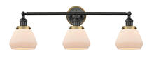 Innovations Lighting 205BK-BPBB-HRBB-G171 - Fulton 3 Light Mixed Metals Bath Vanity Light Mixed Metals