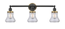 Innovations Lighting 205BK-BPBB-HRBB-G192 - Bellmont 3 Light Mixed Metals Bath Vanity Light Mixed Metals