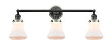 Innovations Lighting 205BK-BPSN-HRSN-G191 - Bellmont 3 Light Mixed Metals Bath Vanity Light Mixed Metals