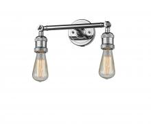 Innovations Lighting 208NH-PC - Bare Bulb 2 Light Bath Vanity Light