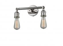 Innovations Lighting 208NH-PN - Bare Bulb 2 Light Bath Vanity Light