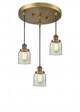 Innovations Lighting 211/3-BB-G52 - Small Bell 3 Light Multi-Pendant