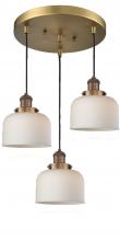 Innovations Lighting 211/3-BB-G71 - Large Bell 3 Light Multi-Pendant