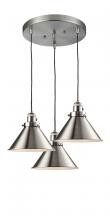 Innovations Lighting 211/3-SN-M10 - Briarcliff 3 Light Multi-Pendant