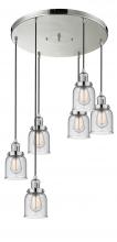 Innovations Lighting 212/6-PN-G54 - Small Bell 6 Light Multi-Pendant