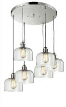 Innovations Lighting 212/6-PN-G72 - Large Bell 6 Light Multi-Pendant