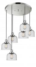 Innovations Lighting 212/6-PN-G74 - Large Bell 6 Light Multi-Pendant