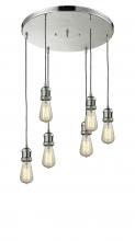 Innovations Lighting 212/6-PN - Bare Bulb 6 Light Multi-Pendant