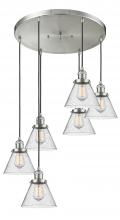 Innovations Lighting 212/6-SN-G44 - Large Cone 6 Light Multi-Pendant