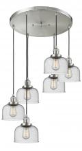 Innovations Lighting 212/6-SN-G74 - Large Bell 6 Light Multi-Pendant