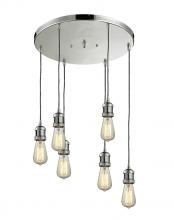 Innovations Lighting 212/6-SN - Bare Bulb 6 Light Multi-Pendant