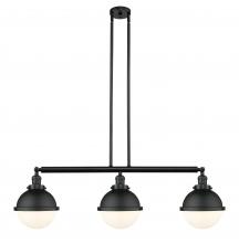 Innovations Lighting 213-BK-HFS-81-BK - Hampden - 3 Light - 42 inch - Matte Black - Stem Hung - Island Light