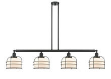 Innovations Lighting 214-BK-G71-CE - Large Bell Cage 4 Light Island Light