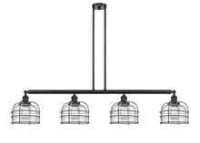 Innovations Lighting 214-BK-G74-CE - Large Bell Cage 4 Light Island Light