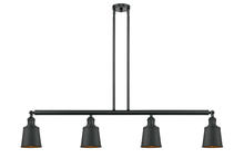 Innovations Lighting 214-BK-M9-BK - Addison 4 Light Island Light