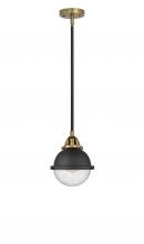 Innovations Lighting 288-1S-BAB-HFS-64-BK - Hampden Mini Pendant