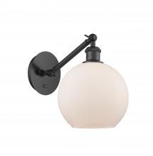 Innovations Lighting 317-1W-BK-G121-8 - Athens - 1 Light - 8 inch - Matte Black - Sconce