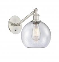 Innovations Lighting 317-1W-SN-G124-8 - Athens - 1 Light - 8 inch - Brushed Satin Nickel - Sconce