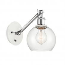 Innovations Lighting 317-1W-WPC-G122-6 - Athens - 1 Light - 6 inch - White Polished Chrome - Sconce