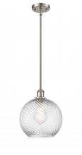 Innovations Lighting 516-1S-SN-G1214-10 - Twisted Swirl Mini Pendant