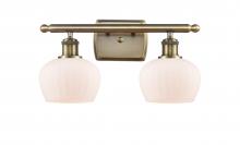 Innovations Lighting 516-2W-AB-G91 - Fenton - 2 Light - 17 inch - Antique Brass - Bath Vanity Light