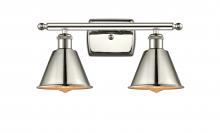 Innovations Lighting 516-2W-PN-M8 - Smithfield - 2 Light - 17 inch - Polished Nickel - Bath Vanity Light