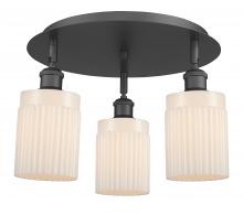 Innovations Lighting 516-3C-BK-G341 - Hadley - 3 Light - 16 inch - Matte Black - Flush Mount