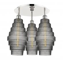 Innovations Lighting 516-3C-PN-G673-8 - Cascade - 3 Light - 20 inch - Polished Nickel - Flush Mount