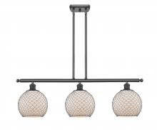 Innovations Lighting 516-3I-BK-G121-8CBK - Farmhouse Chicken Wire 3 Light Island Light