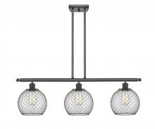 Innovations Lighting 516-3I-OB-G122-8CBK - Farmhouse Chicken Wire 3 Light Island Light