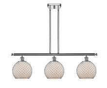 Innovations Lighting 516-3I-PC-G121-8CBK - Farmhouse Chicken Wire 3 Light Island Light