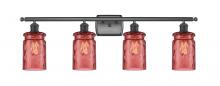 Innovations Lighting 516-4W-BK-G352-RD - Candor 4 Light Bath Vanity Light