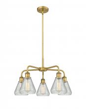 Innovations Lighting 516-5CR-BB-G275 - Conesus - 5 Light - 24 inch - Brushed Brass - Chandelier