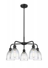 Innovations Lighting 516-5CR-BK-G442 - Brookfield - 5 Light - 24 inch - Matte Black - Chandelier