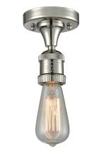 Innovations Lighting 517NH-1C-PN - Bare Bulb 1 Light Semi-Flush Mount