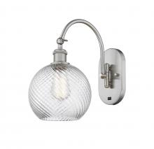 Innovations Lighting 518-1W-SN-G1214-8 - Athens Twisted Swirl Sconce