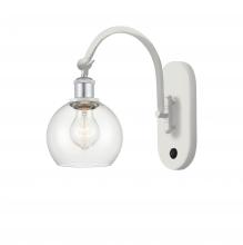 Innovations Lighting 518-1W-WPC-G122-6 - Athens - 1 Light - 6 inch - White Polished Chrome - Sconce