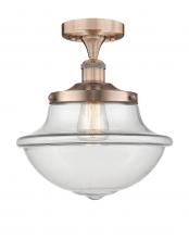 Innovations Lighting 616-1F-AC-G542 - Oxford - 1 Light - 12 inch - Antique Copper - Semi-Flush Mount