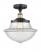 Innovations Lighting 616-1F-BAB-G542 - Oxford - 1 Light - 12 inch - Black Antique Brass - Semi-Flush Mount