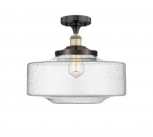 Innovations Lighting 616-1F-BAB-G694-16 - Bridgeton - 1 Light - 12 inch - Black Antique Brass - Semi-Flush Mount