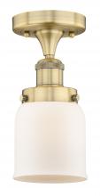 Innovations Lighting 616-1F-BB-G51 - Bell - 1 Light - 5 inch - Brushed Brass - Semi-Flush Mount