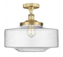 Innovations Lighting 616-1F-BB-G694-16 - Bridgeton - 1 Light - 12 inch - Brushed Brass - Semi-Flush Mount